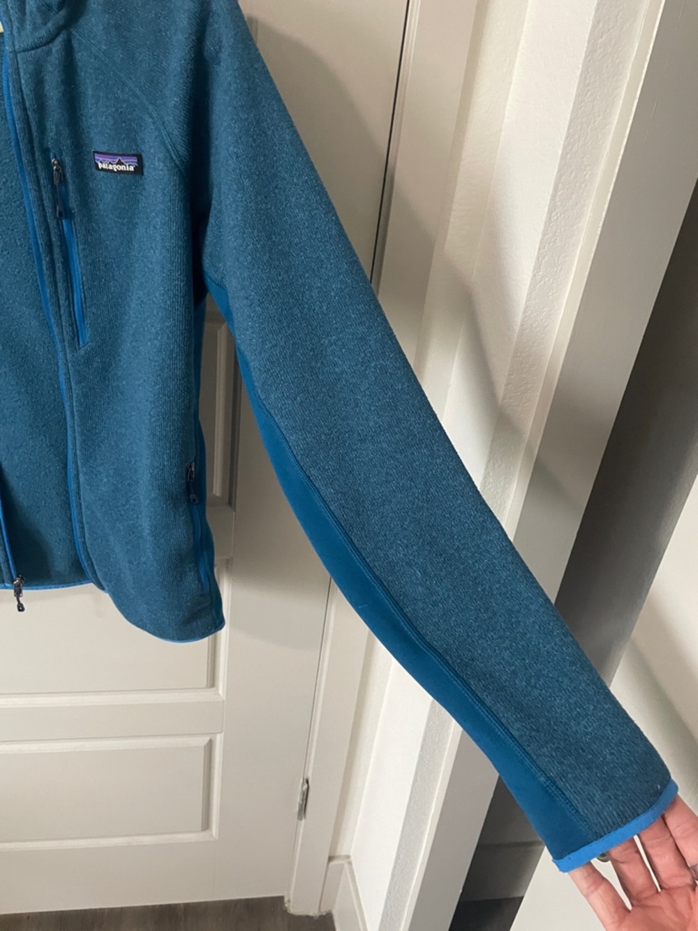 Patagonia Teal Blue Full-Zip Fleece Jacket - Picture 4 of 9